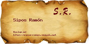 Sipos Ramón névjegykártya