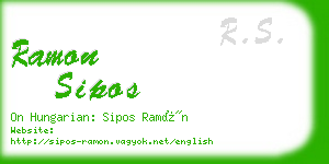 ramon sipos business card